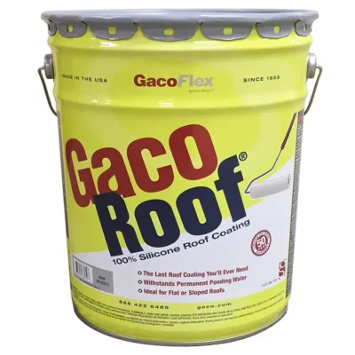 GacoRoof 100% Silicone Roof Coating – Gray (5 Gallon)