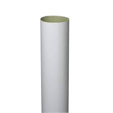 LEADER PIPE ROUND WHITE 4' 10FT
