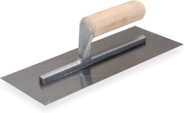 NOMARSHALLTOWN Notched Trowels - (11 x 4-1/2) Wood Handle - Image 4